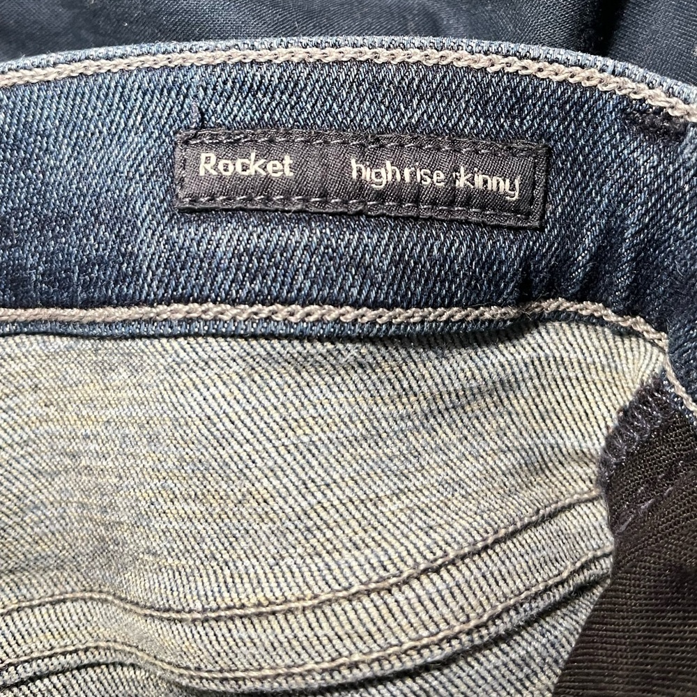 Citizens Of Humanity Rocket High Rise Skinny Jean Medium Wash Cotton Denim Fly - Picture 8 of 15